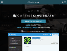 Tablet Screenshot of curtisskingbeats.com